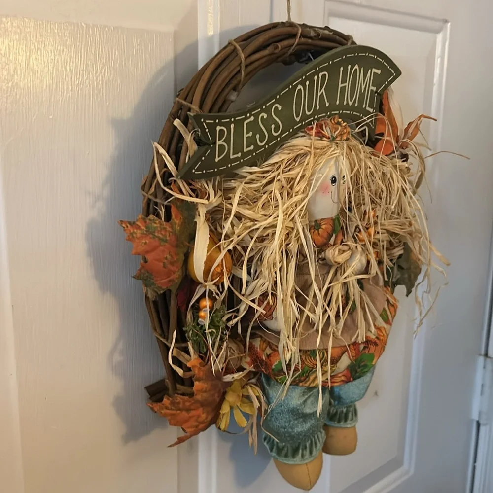 Fall Wreath Bless Our Home